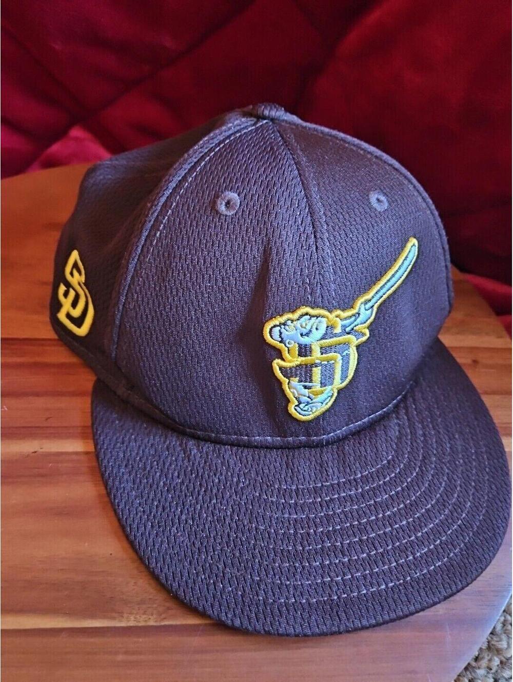 RARE New Era San Diego Padres Swinging Friar Spring Training Fitted Hat Sz 7 3/4